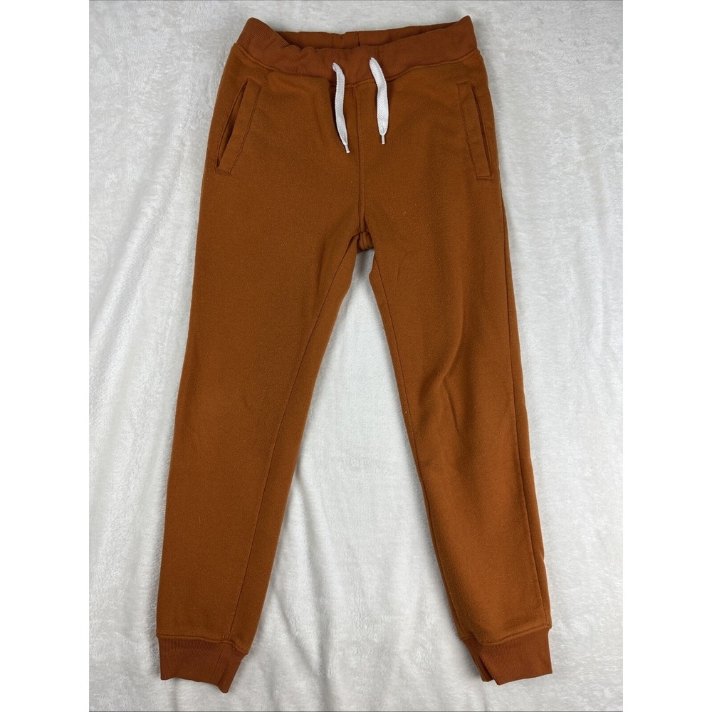 Southpole Men's Active Basic Jogger Fleece Pants Sport Sweatpants Orange Medium